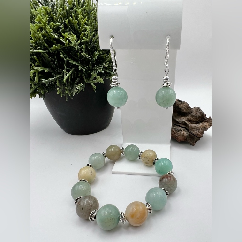 AQUAMARINE GEMSTONE JEWELRY SET